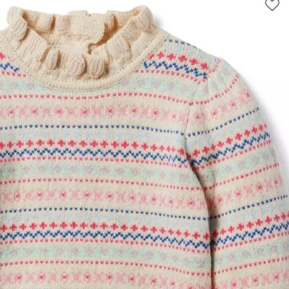 Janie and Jack 100048126 The Forever Fair Isle Sweater NWT size 6-12 m - Picture 4 of 7